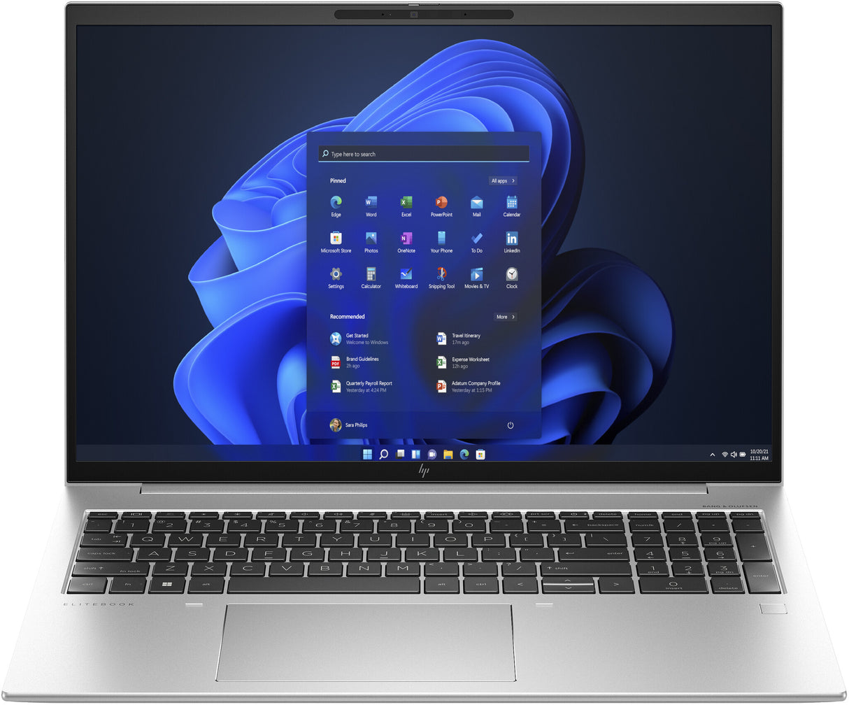 HP EliteBook 860 G10 Intel® Core™ i7 i7-1355U Laptop 40.6 cm (16") WUXGA 16 GB DDR5-SDRAM 512 GB SSD Wi-Fi 6E (802.11ax) Windows 11 Pro Silver