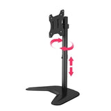 piXL Single Monitor Arm Desk Stand, For Screens up to 32", Max Weight 10Kg, Freestanding, Height Adjustable, Pivot, Swivel 360