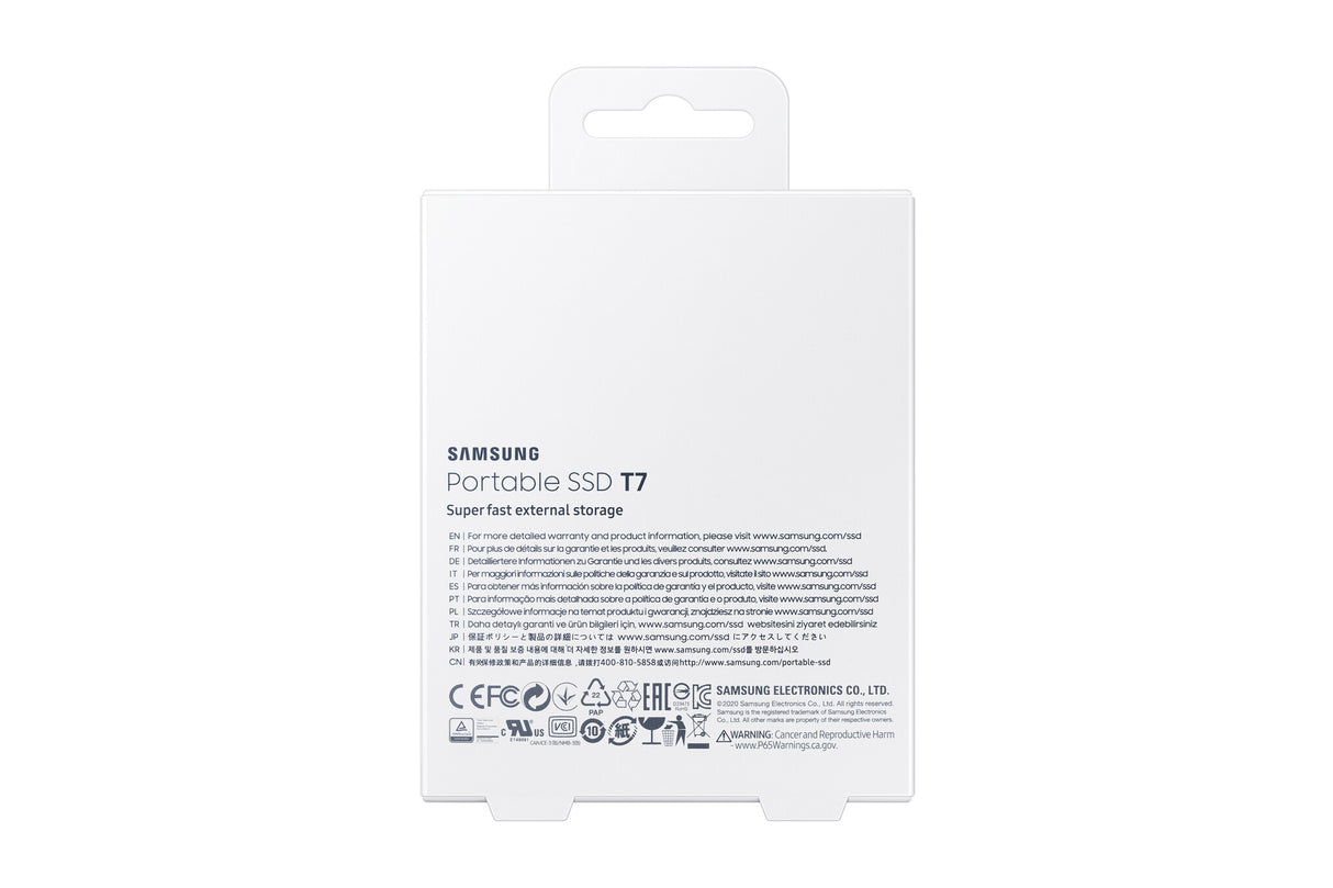 Samsung Portable SSD T7 2 TB USB Type-C 3.2 Gen 2 (3.1 Gen 2) Red