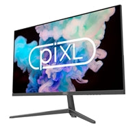 piXL CM215F17 Monitor sin marco de 21,5 pulgadas, diseño delgado, tiempo de respuesta de 5 ms, frecuencia de actualización de 75 Hz, Full HD 1920 x 1080, VGA/HDMI, compatibilidad con 16,7 millones de colores, acabado en negro