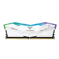 Team T-Force Delta RGB FF4D532G6200HC38ADC01 32GB 6200MHz DDR5 System Memory 2 x 16GB, White, CL38-38-38-78 1.25V