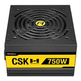 ANTEC Cuprum Strike CSK750H 750W PSU, 120mm Silent Fan, 80 PLUS Bronze, Semi Modular, UK Plug, Flat Black Cables, CircuitShield Industrial-Grade Protections