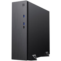 Caja CiT S506, hogar y empresa, negro, chasis de escritorio delgado, 2 x USB 3.0 / 1 x USB 2.0, diseño completo sin herramientas, Micro ATX, Mini-ITX, factor de forma TFX PSU requerido