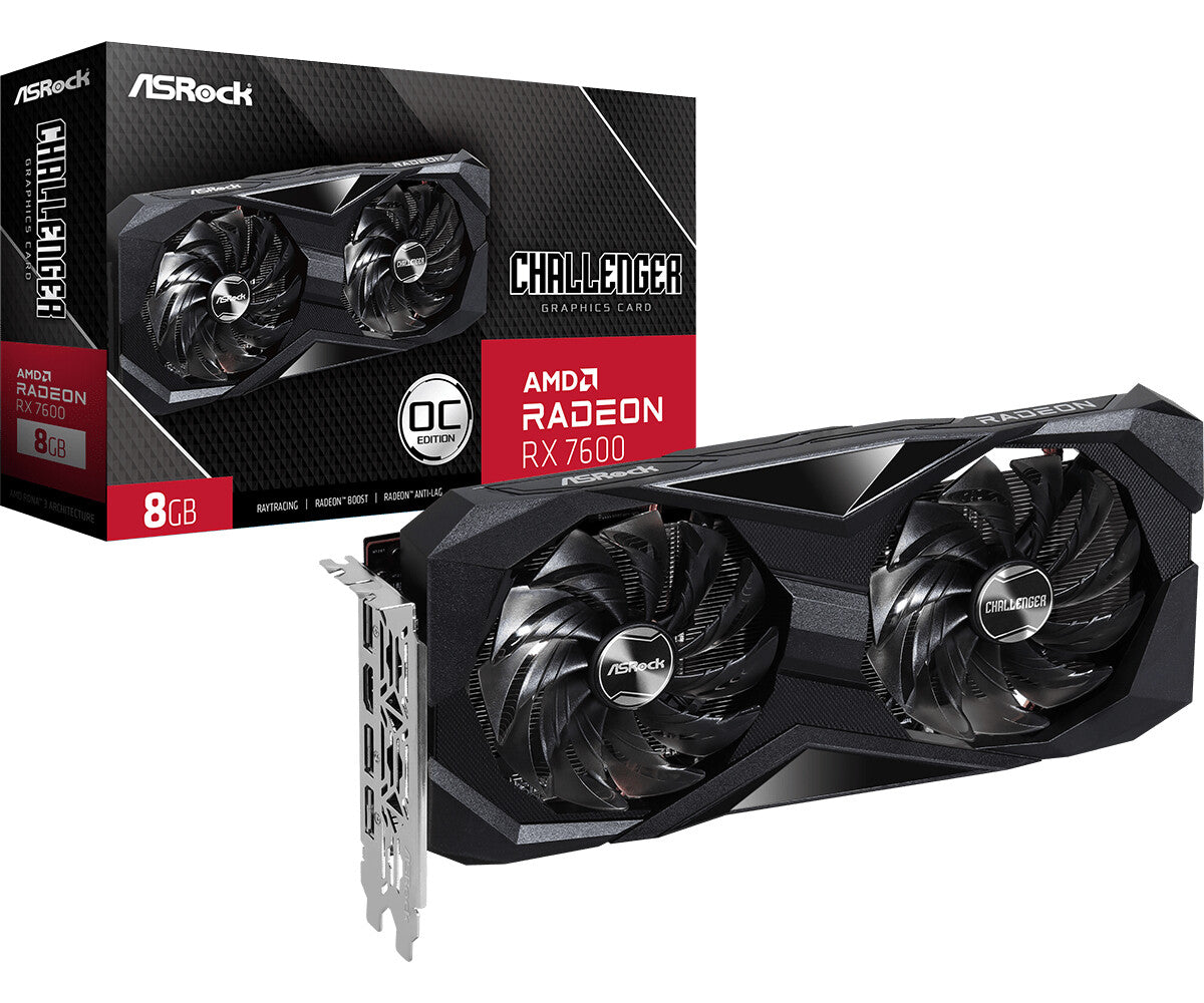 Asrock Challenger RX 7600 CL 8GO AMD Radeon RX 7600 8 GB GDDR6
