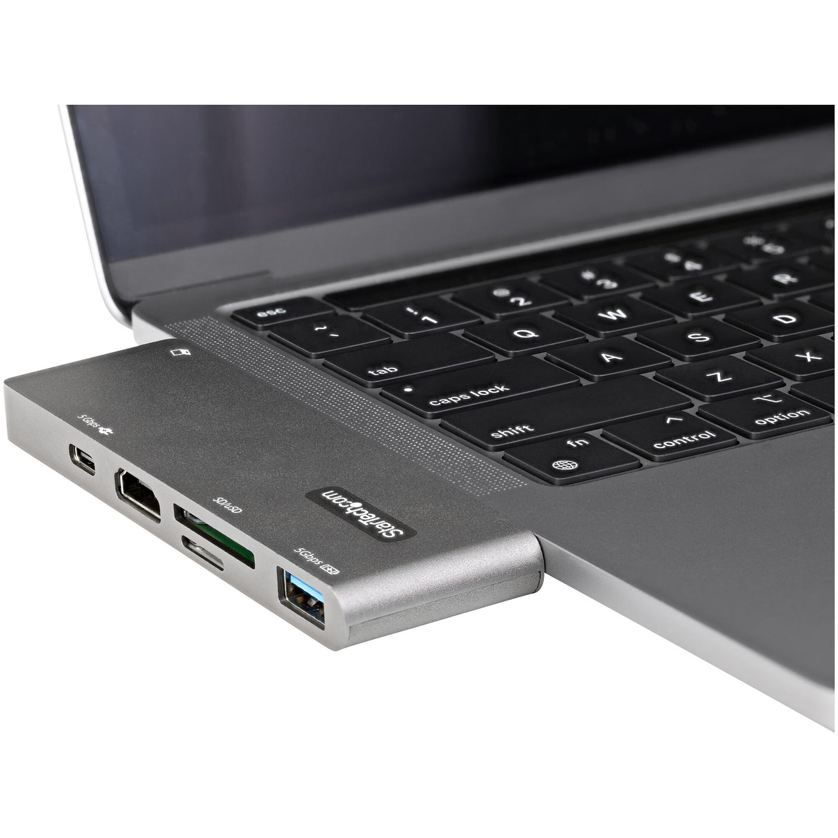 StarTech.com USB C Multiport Adapter for MacBook Pro/Air - USB Type-C to 4K HDMI, 100W Power Delivery Pass-through, SD/MicroSD Slot, 2-Port USB 3.0 Hub - Portable USB-C Mini Dock