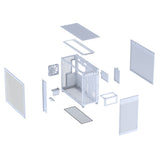 ASUS PRIME AP303 TG White Midi Tower