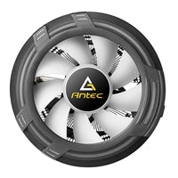 ANTEC T120 Fan CPU Cooler, Universal Socket, 120mm Chromatic Silent RGB Fan, 1500RPM, Massive Black Aluminium Fins for Enhanced Cooling Performance, Designed for Small Form Factor Cases