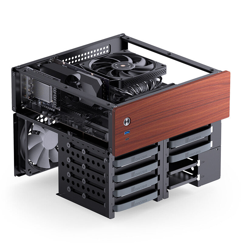 Jonsbo N4 Black Micro Tower