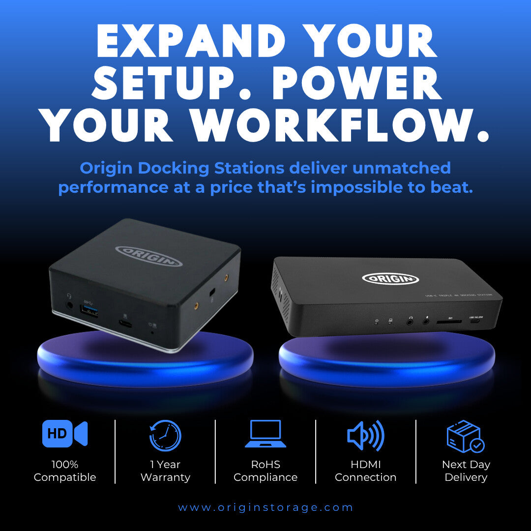 Origin Storage Docking Station USB-C/A Triple 4K EQV to DELL D6000