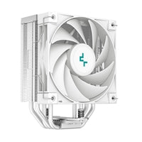 DeepCool AK400 WH Fan CPU Cooler, Universal Socket, High Performance 120mm Silent Hydro Bearing PWM White Fan, 1850RPM, 4 Heat Pipes, Unique Matrix Fin Design, White Version, Intel LGA 1700 Bracket Included