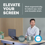 Fellowes Alumia Laptop Riser Portable Laptop Stand Max Size 15 inch Max Weight 5kg Black