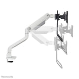 Neomounts DS75S-950WH2 Monitor arm 17-32" - gas spring - Topfix - 180°-stop