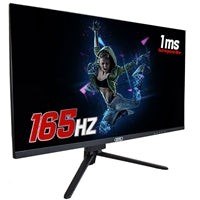 piXL CM27F10 27 Inch Frameless Gaming Monitor, Widescreen LCD Panel, Full HD 1920x1080, 1ms Response Time, 165Hz Refresh, Display Port / HDMI, 16.7 Million Colour Support, VESA Wall Mount, Black Finish