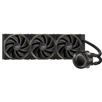 ANTEC Vortex 360 ARGB AiO Enfriador líquido de CPU, enchufe universal, radiador de 360 ​​mm, ventiladores de refrigeración PWM 2000 RPM Fusion ARGB, iluminación LED RGB direccionable con diseño de cabezal de bomba en espiral suspendido