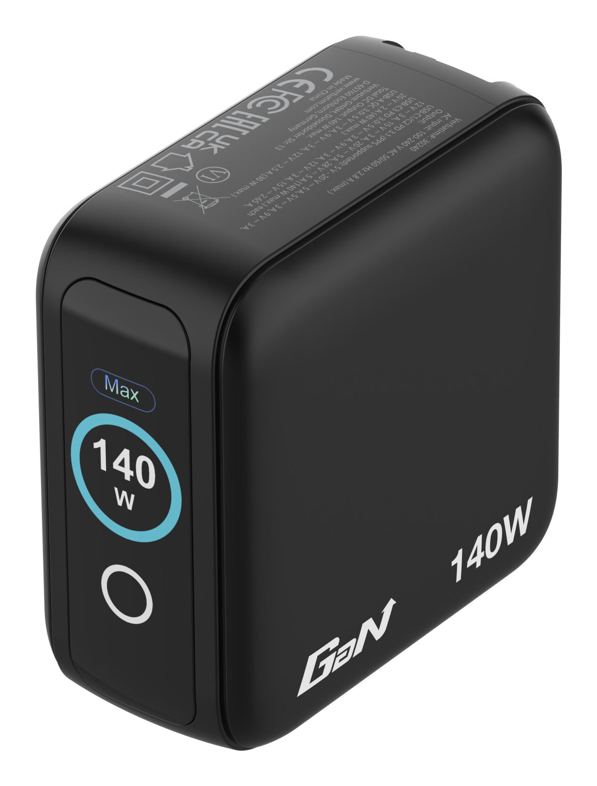 Verbatim Mini GaN Charger 140W with Display
