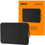 Prevo 15.6 Inch Laptop Sleeve, Side Pocket, Cushioned Lining, Black