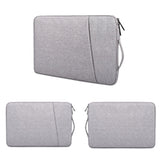 Prevo 14 Inch Laptop Sleeve, Side Pocket, Cushioned Lining, Light Grey