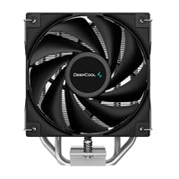 DeepCool AG400 Fan CPU Cooler, Universal Socket, High Efficiency 120mm PWM Cooling Black Fan, 2000RPM, 4 Heat Pipes, 220W Heat Dissipation Power, Unique Matrix Fin Design, Intel LGA 1700 Bracket Included