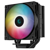 DeepCool AG400 BK ARGB Fan CPU Cooler, Universal Socket, High Efficiency 120mm PWM Addressable RGB Fan, 2000RPM, 4 Heat Pipes, 220W Heat Dissipation Power, Unique Matrix Fin Design, Intel LGA 1700 Bracket Included