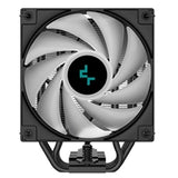 Enfriador de CPU con ventilador DeepCool AG500 BK ARGB, enchufe universal, ventilador RGB direccionable PWM de 120 mm, 1850 RPM, 5 tubos de calor, potencia de disipación de calor de 240 W, diseño único de aleta de matriz, soporte Intel LGA 1700 incluido