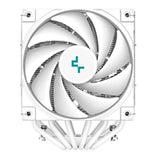 DeepCool AK620 WH Fan CPU Cooler, Universal Socket, Dual Powerful 120mm FDB PWM White Fans, 1850RPM, 6 Heat Pipes, 260W Heat Dissipation Power, Unique Matrix Fin Design, White Edition,