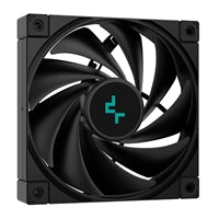 DeepCool LT520 Refroidisseur de processeur liquide AiO, prise universelle, radiateur 240 mm, ventilateurs noirs PWM 2250 tr/min FK120 Performance, éclairage LED RVB adressable, tête de pompe miroir infini