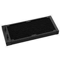 DeepCool LT520 Refroidisseur de processeur liquide AiO, prise universelle, radiateur 240 mm, ventilateurs noirs PWM 2250 tr/min FK120 Performance, éclairage LED RVB adressable, tête de pompe miroir infini