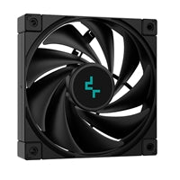 DeepCool LT720 Refroidisseur de processeur liquide AiO, prise universelle, radiateur 360 mm, ventilateurs noirs PWM 2250 tr/min FK120 Performance, éclairage LED RVB adressable, tête de pompe miroir infini