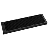 DeepCool LT720 Refroidisseur de processeur liquide AiO, prise universelle, radiateur 360 mm, ventilateurs noirs PWM 2250 tr/min FK120 Performance, éclairage LED RVB adressable, tête de pompe miroir infini