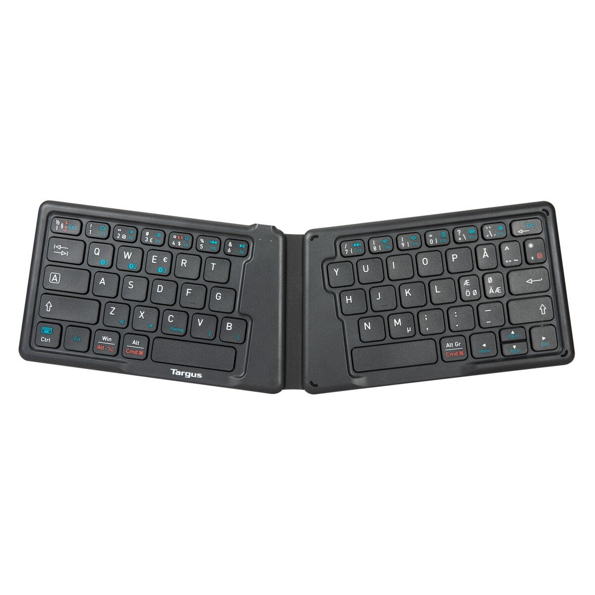 Targus AKF003NO keyboard Universal Bluetooth QWERTY Nordic Black