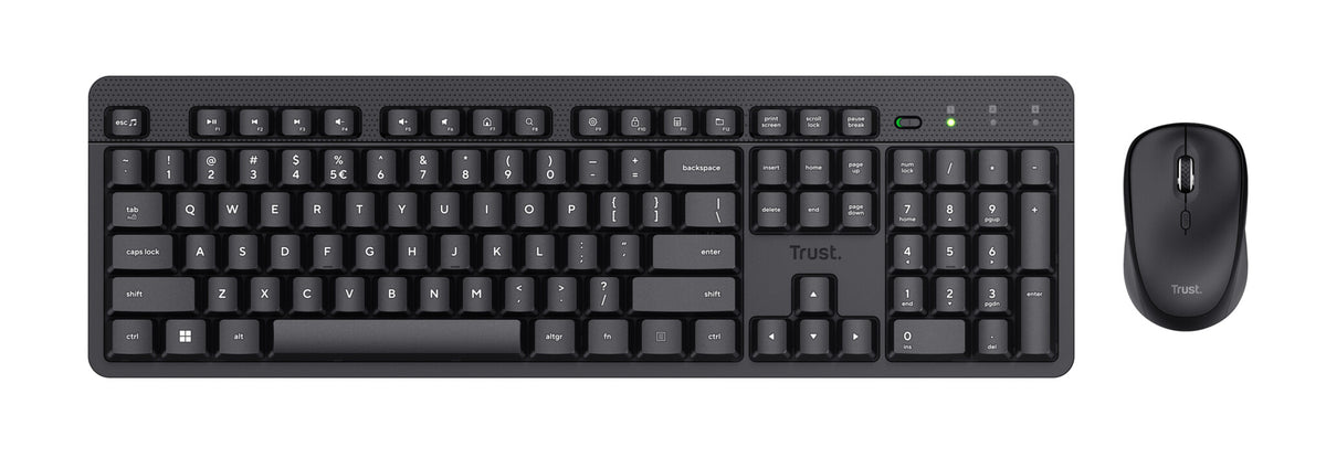 Trust Ody II keyboard Mouse included Office RF Wireless QWERTY UK English Black