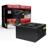 EVO LABS BR500-12BL Fuente de alimentación de 500 W, ventilador silencioso negro de 120 mm con ventilación mejorada, no modular, estable y confiable, empaquetado al por menor