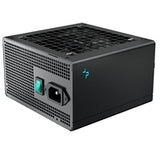 DeepCool PK750D Unidad de fuente de alimentación de 750 W, ventilador silencioso con cojinete hidráulico de 120 mm, bronce 80 PLUS, no modular, enchufe británico, cables planos negros, estable y con bajo nivel de ruido