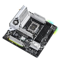 ASRock B760M Steel Legend WiFi Intel 1700 Socket Motherboard, Micro-ATX, 4x DDR5 Slots, 3x M.2 Sockets, Fitted I/O Shield, 2.5GbE LAN, Wi-Fi 6E, 1x DisplayPort / 1x HDMI Port