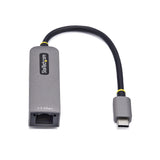 StarTech.com 2.5GbE USB-C to Ethernet Adapter, 100W PD Pass-Through, NBASE-T NIC, USB 3.0 Type-C 2.5/1G Multi Speed Network, Thunderbolt Compatible, Windows & Mac