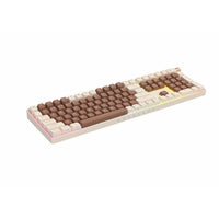 Royalaxe R108 Hot Swappable Mechanical Keyboard, Full Size, 110 Keys, 2.4GHz, Bluetooth 5.0 or Wired Connection, TTC Golden-Pink Switches, RGB, Windows and Mac Compatible