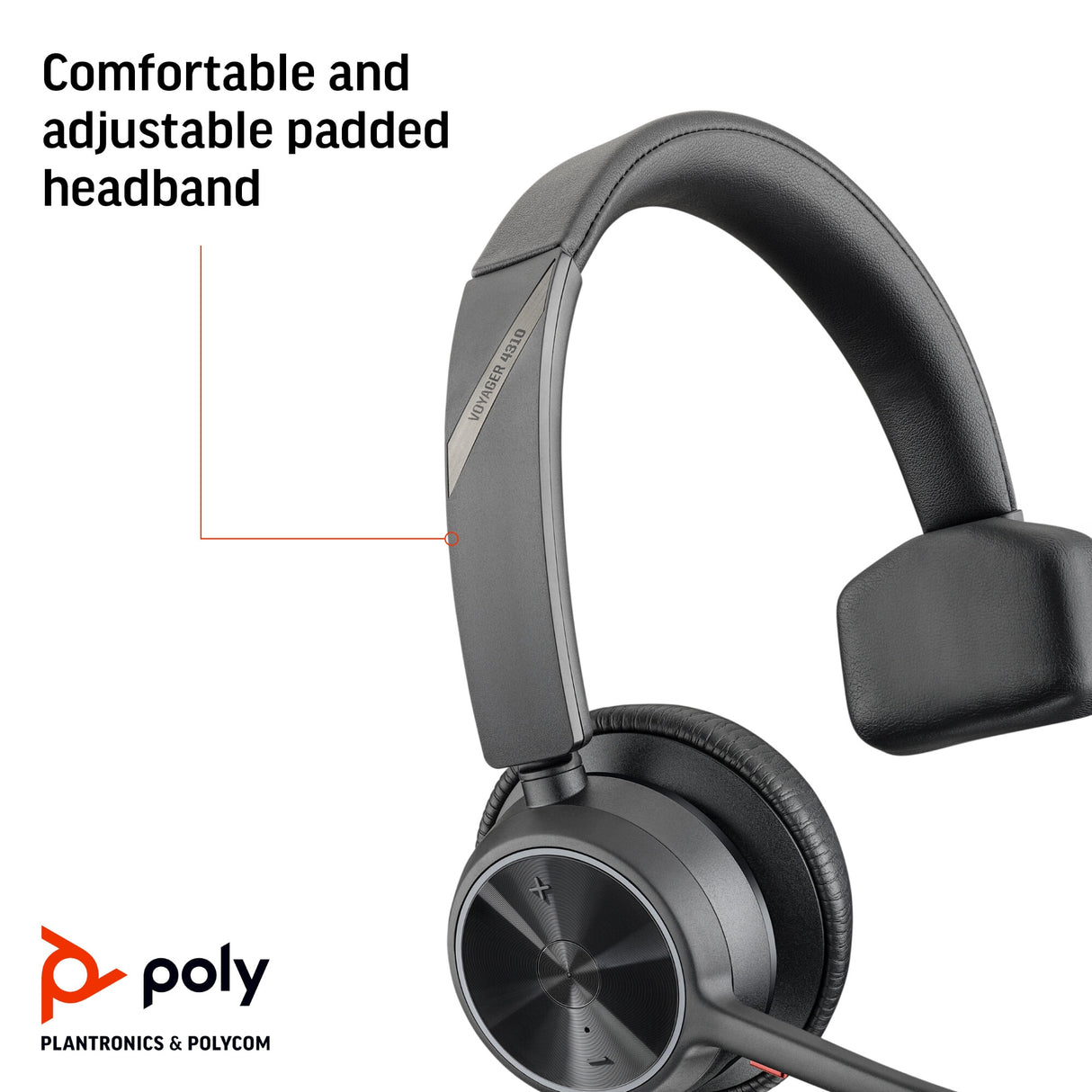 POLY Voyager 4310 USB-A Headset +BT700 dongle