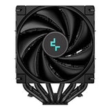 Enfriador de CPU DeepCool AK620 ZERO DARK, ventilador de 2x120 mm, 1850 rpm, 68,99 CFM, PWM, aletas de aluminio, Heatpipes de cobre, Intel/AMD