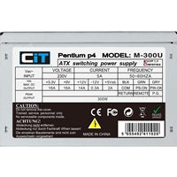 CIT 300W Micro Atx PSU M-300U, Silent PSU with Temperature Control Fan