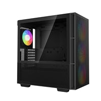 DeepCool CH560, Black, Mid Tower Gaming Case, Tempered Glass, 4x ARGB Fans, E-ATX/ATX/MicroATX