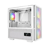 DeepCool CH560 Digital, blanc, boîtier de jeu moyenne tour, verre trempé, 4 ventilateurs ARGB, E-ATX/ATX/MicroATX