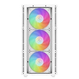 DeepCool CH560 Digital, blanc, boîtier de jeu moyenne tour, verre trempé, 4 ventilateurs ARGB, E-ATX/ATX/MicroATX