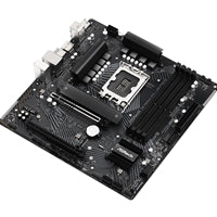 ASRock B760M PG Lightning Intel 1700 Socket Motherboard, Micro-ATX, 4x DDR5 Slots, 4x M.2 Sockets, 1x USB-C Port, 2.5GbE LAN, 1x DisplayPort / 1x HDMI Port