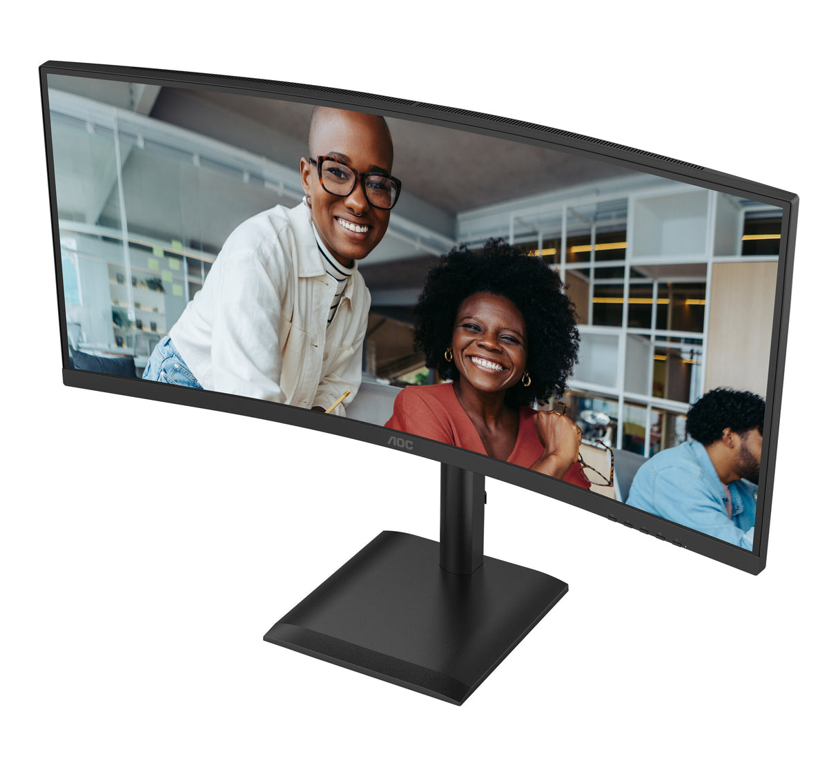 AOC CU34E4C computer monitor 86.4 cm (34") 3440 x 1440 pixels UltraWide Quad HD LED Black