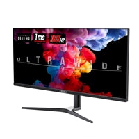 piXL 34-inch UWQHD UltraWide 165Hz Gaming Monitor with 100% sRGB Colour Gamut, Quad HD 3440 x 1440 IPS Panel & 1ms Response Time, 3 Year Warranty & Speakers
