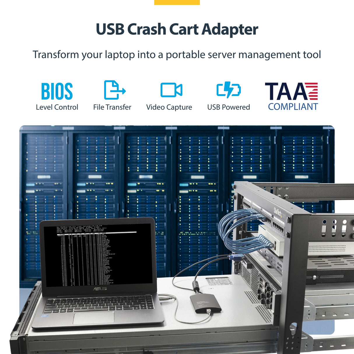 StarTech.com USB Crash Cart Adapter with File Transfer & Video Capture