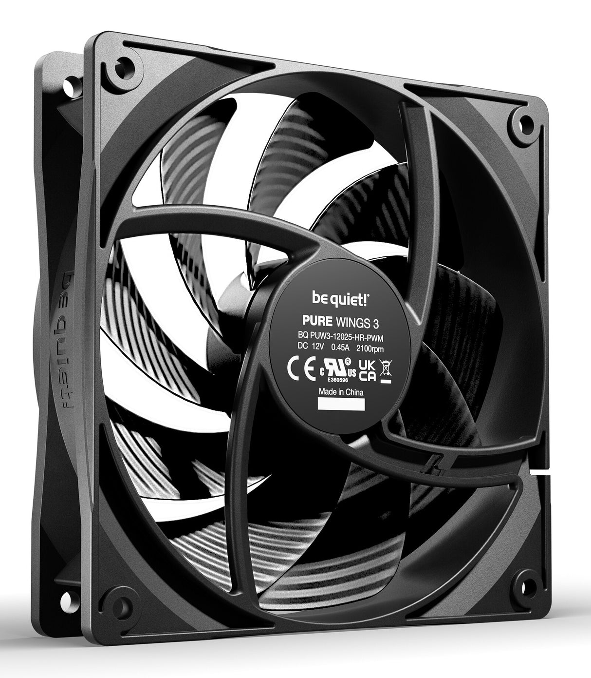 be quiet! Pure Wings 3 120 mm PWM high-speed Triple Pack Computer case Fan 12 cm Black 3 pc(s)