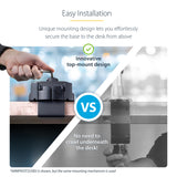 StarTech.com Desk Mount Monitor Arm with 2x USB 3.0 ports, Slim Full Motion Single Monitor Mount, up to 34" (17.6lb/8kg) VESA Display, Clamp/Grommet Mount, Mechanical Spring