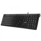 Genius SlimStar 8230 Bluetooth 5.3 and 2.4GHz Wireless Keyboard and Mouse Set, 12 Multimedia Function Keys, Full Size UK Layout, Optical Sensor Mouse, 1200dpi, Connect up to 3 devices simultaneously