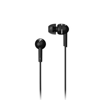 Genius HS-M300 In-Ear Headphones with In-Line Controller and Mic, Black